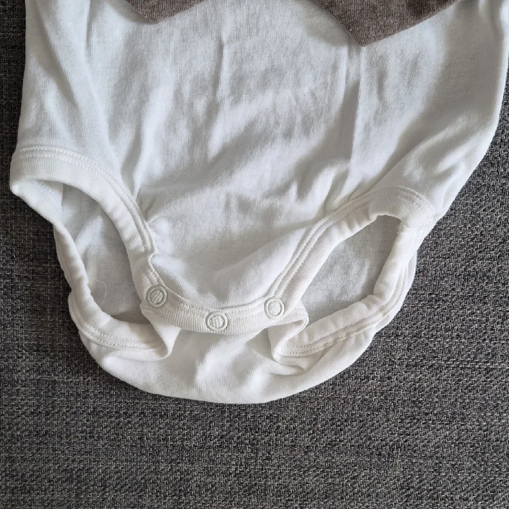 H&M White Bodysuit with Tan Vest & Pants Matching Set 2-piece Dressy Set